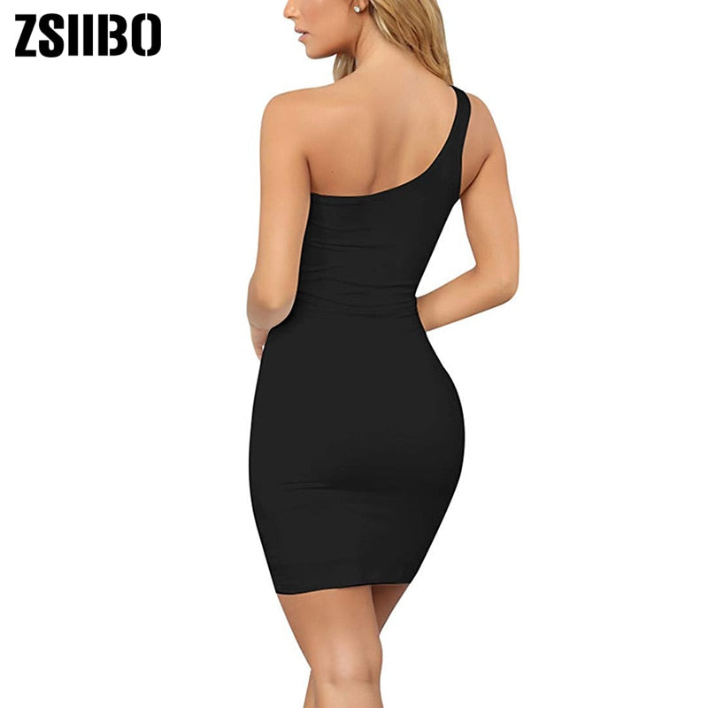 ZSIIBO Women's Casual Basic One Shoulder Tank. Great to dress it after a workout day.