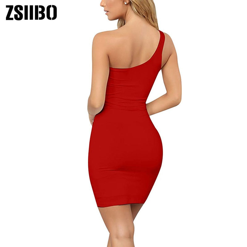ZSIIBO Women's Casual Basic One Shoulder Tank. Great to dress it after a workout day.