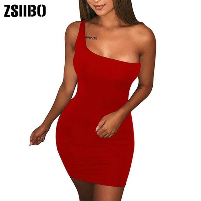ZSIIBO Women's Casual Basic One Shoulder Tank. Great to dress it after a workout day.