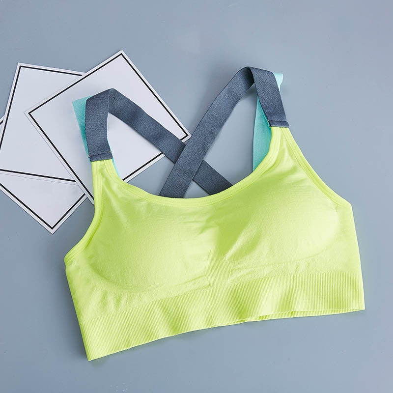 Cross Strap Back Women Sports Bra-Osklay