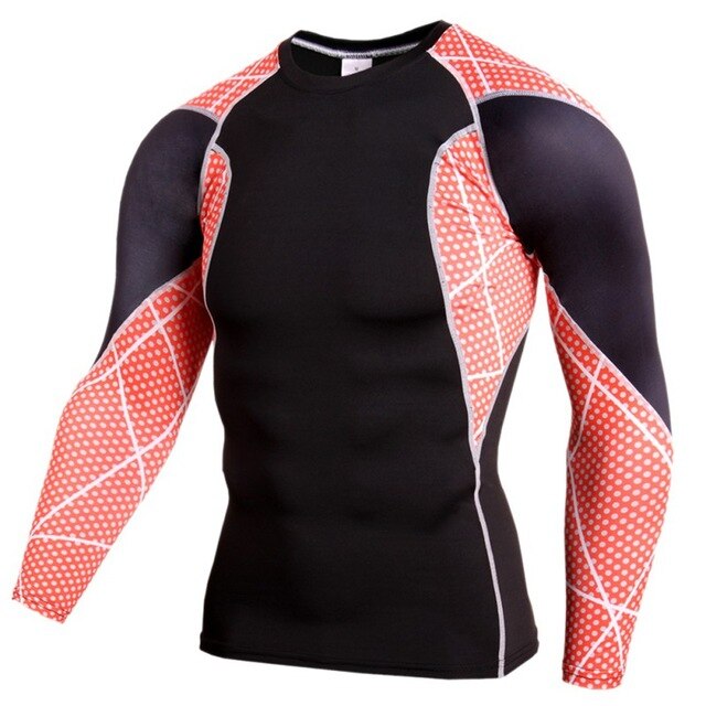 Men Fitness Compression T-shirt Baselayer-Osklay
