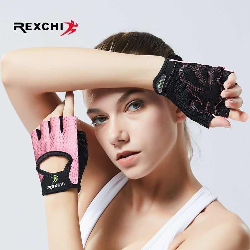 Professional Gym Fitness Gloves Power Weight Lifting Women Men Crossfit Workout Bodybuilding Half Finger Hand Protector
