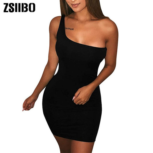 ZSIIBO Women's Casual Basic One Shoulder Tank. Great to dress it after a workout day.