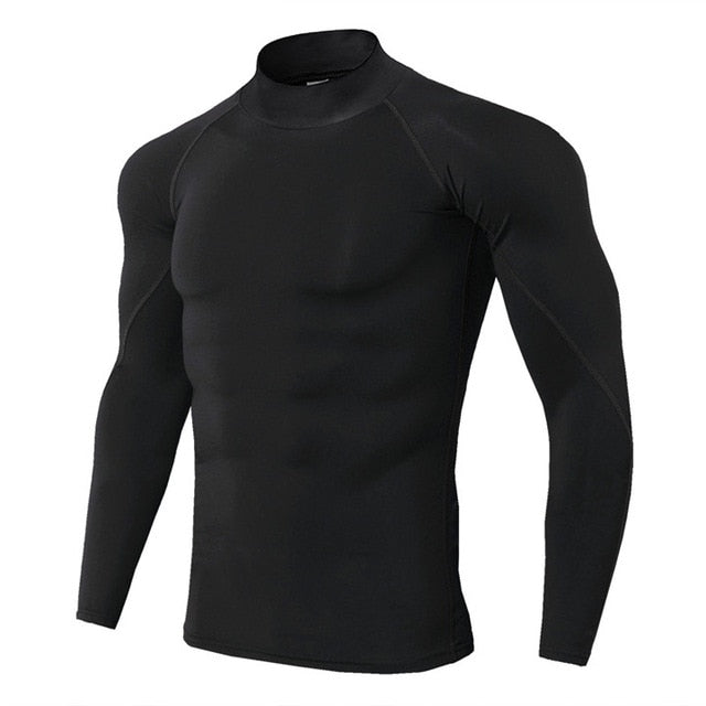 New Quick Dry Running Shirt Men Bodybuilding Sport T-shirt Long Sleeve Compression Top Gym t Shirt Men Fitness Tight rashgard