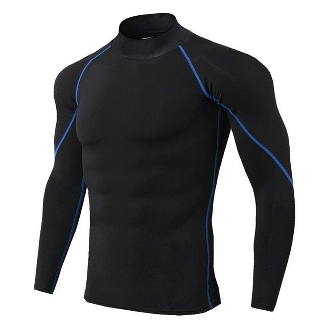 New Quick Dry Running Shirt Men Bodybuilding Sport T-shirt Long Sleeve Compression Top Gym t Shirt Men Fitness Tight rashgard